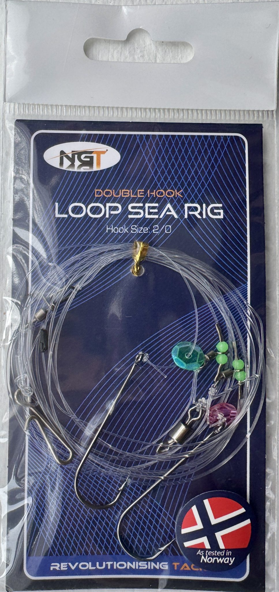 Loop Sea Rig NGT Loop Sea Rig 2/0 | Double hook 2/0 ready tied rig