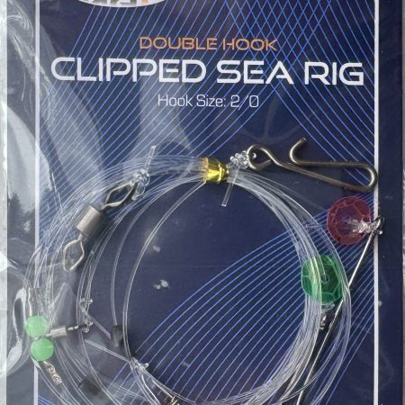 Image of an NGT Double Hook Clipped Sea Rig Hook Size 2/0