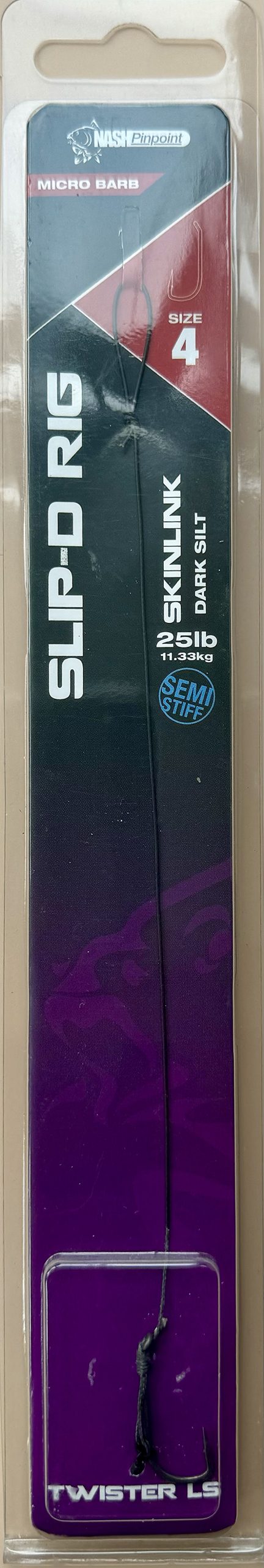 Nash Pinpoint Slip-D Sz4 Rig - Micro Barb