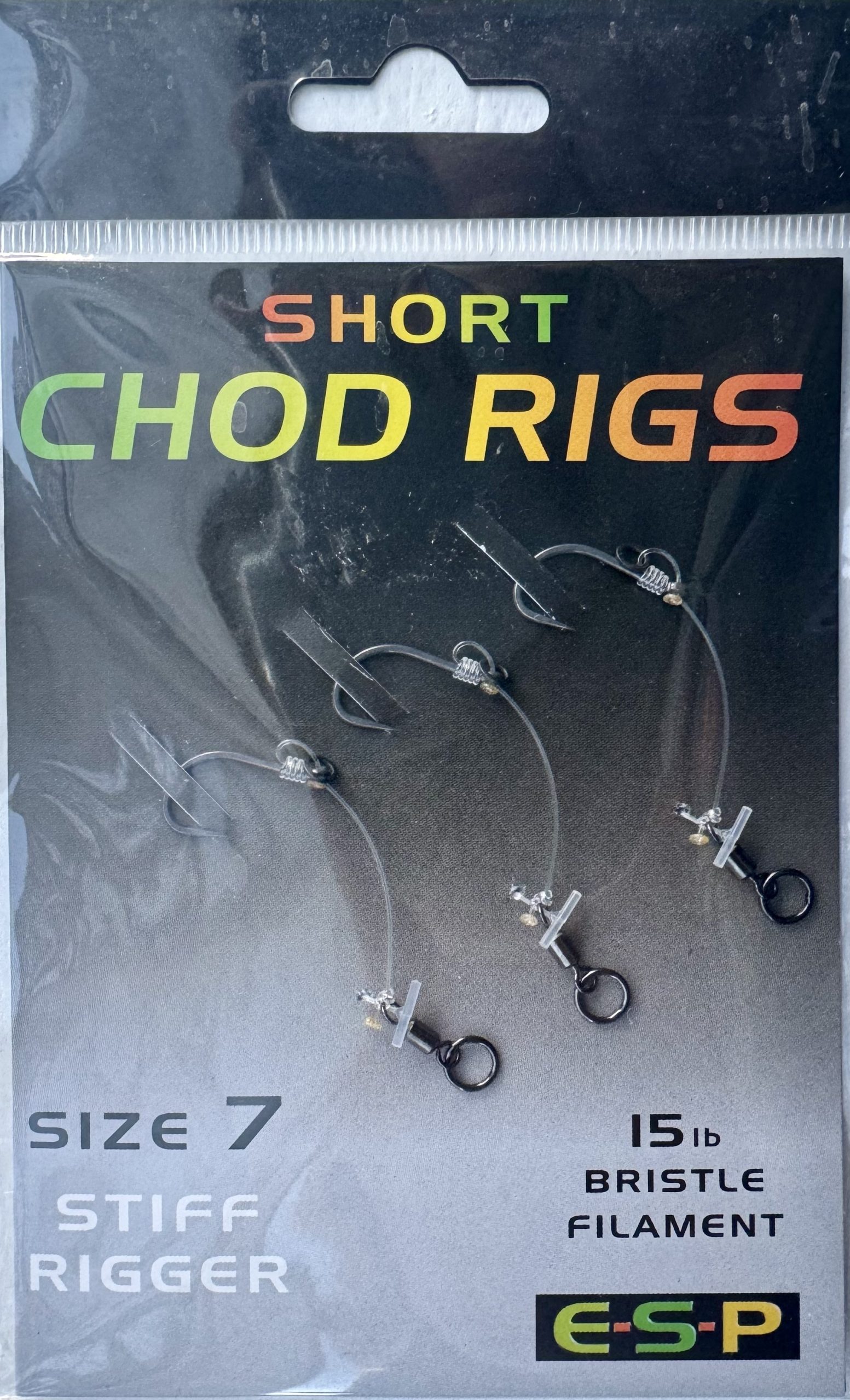 ESP Sz7 Barbed Short Chod Rigs Stiff Rigger to 15lb