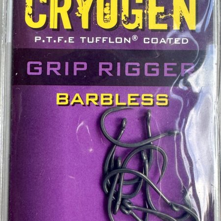 ESP Cryogen Barbless Grip Rigger Size 7 Carp Hooks - 10 pack