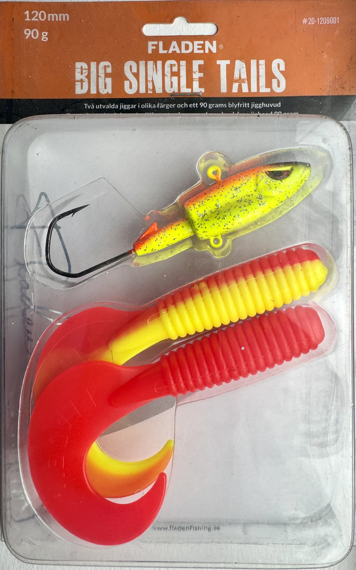Jighead FLADEN Rosso/giallo – 2 Pezzi Da 40g E 80g – Ganci 8/0 E 10/0 – Per Pesca In Mare E Acqua Dolce