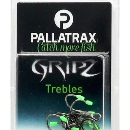 Pallatrax Gripz Size 4 Trebles. Quantity 8 per pack. PS1230