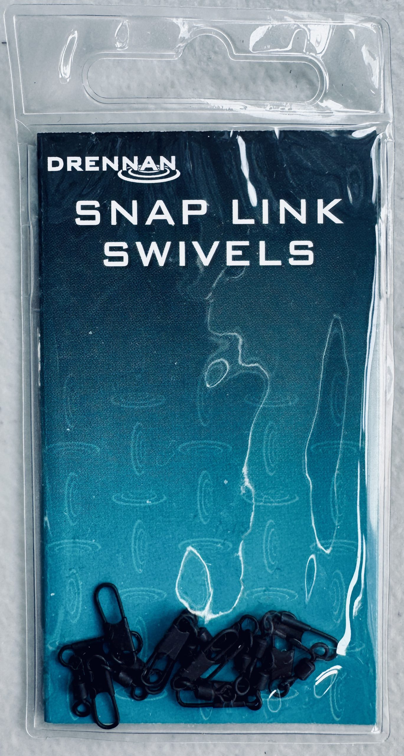 Image of a retail pack of Drennan Snap Link Swivels for coarse fishing