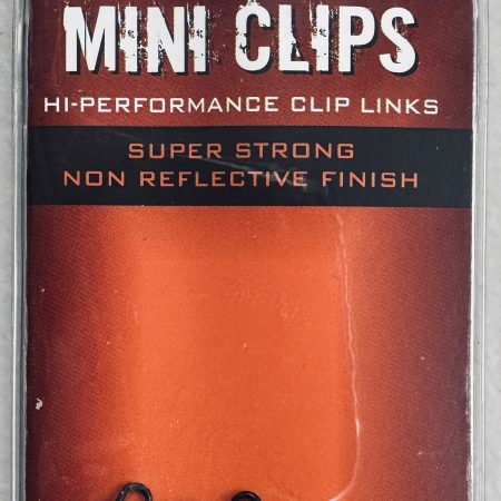 Image of a retail pack of fishing tackle - ESP Mini Clips 20 per pack